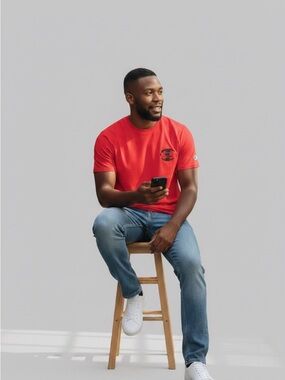 Men's Red Champion T-Shirt size M